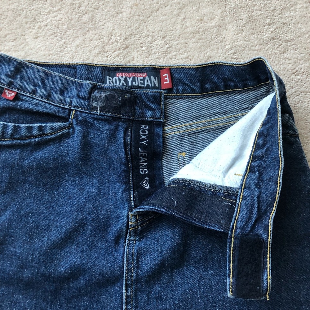 Roxy Jeans Quicksilver denim skirt with velcro fly